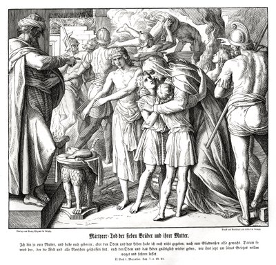 Martyrdom of the Seven Sons, 2 Maccabees by Julius Schnorr von Carolsfeld