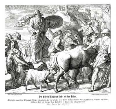 Mathathias and His Sons Flee the City by Julius Schnorr von Carolsfeld