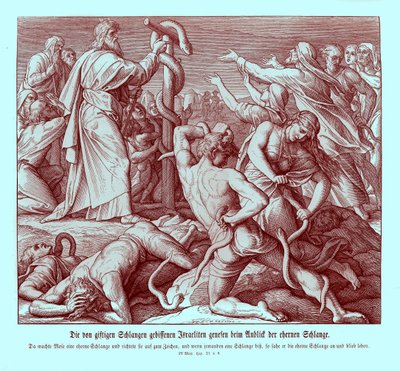Moses and the Serpent of Brass by Julius Schnorr von Carolsfeld