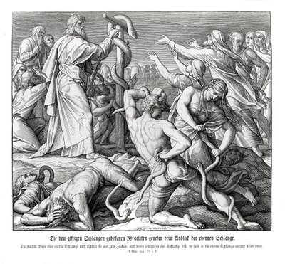 Moses and the Serpent of Brass by Julius Schnorr von Carolsfeld
