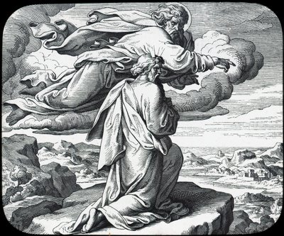 Moses Views the Land of Israel, 19th Century by Julius Schnorr von Carolsfeld