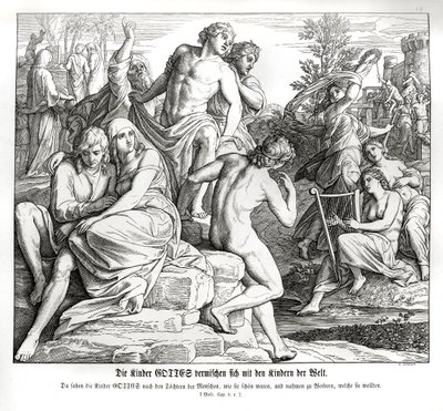 Multiplication of Man, Genesis by Julius Schnorr von Carolsfeld
