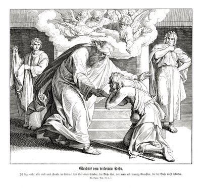 Parable of the good Samaritan, Gospel of Luke by Julius Schnorr von Carolsfeld