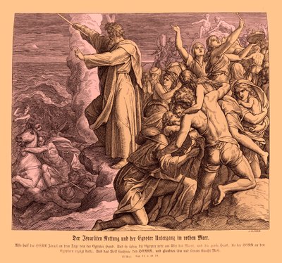 Parting of the Red Sea by Julius Schnorr von Carolsfeld
