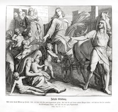 Pharaoh Makes Joseph a Leader Over Egypt, Genesis by Julius Schnorr von Carolsfeld