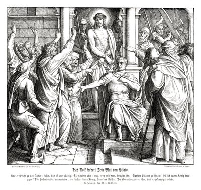 Pontius Pilate, Gospel of John by Julius Schnorr von Carolsfeld