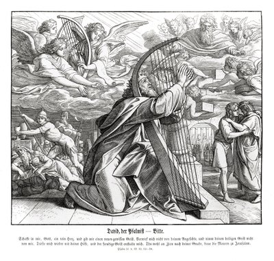 Psalms - plea by Julius Schnorr von Carolsfeld