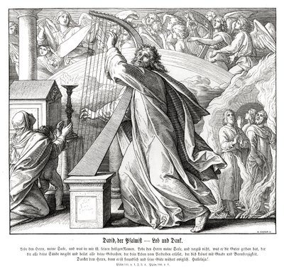 Psalms - praise and thanks by Julius Schnorr von Carolsfeld