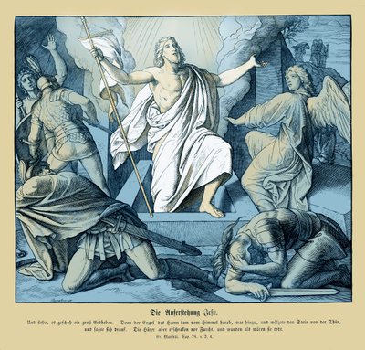 Resurrection of Jesus, Gospel of Matthew by Julius Schnorr von Carolsfeld