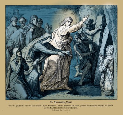 Resurrection of Lazarus by Julius Schnorr von Carolsfeld