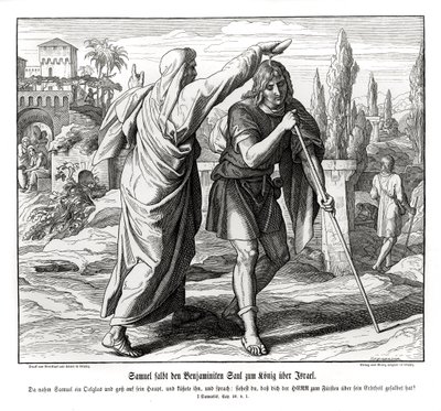 Samuel Anoints Saul as King of Israel by Julius Schnorr von Carolsfeld