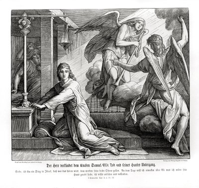 Samuel receives the prophecy of Eli