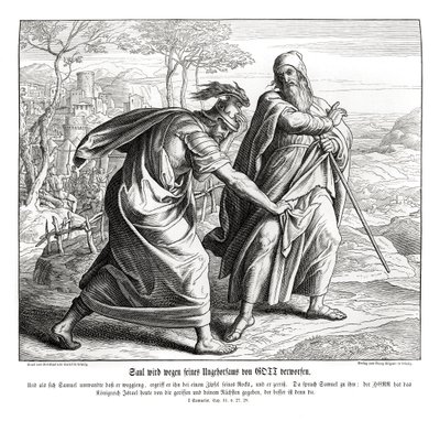 Saul loses the kingdom of Israel by Julius Schnorr von Carolsfeld
