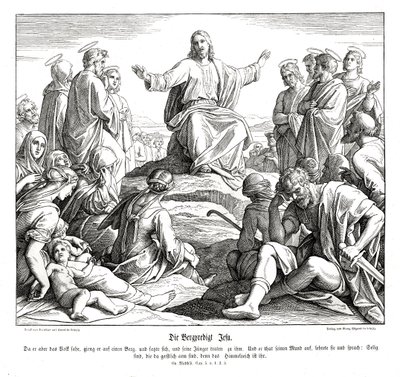 Sermon on the Mount, Gospel of Matthew by Julius Schnorr von Carolsfeld