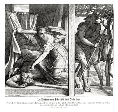 Sisera is slain by Jael, Judges by Julius Schnorr von Carolsfeld