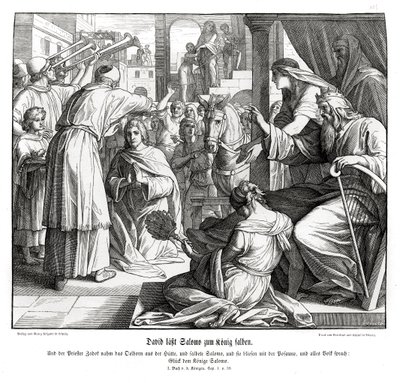 Solomon is anointed as King by Julius Schnorr von Carolsfeld