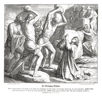 Stoning of Stephen, Acts of the Apostles by Julius Schnorr von Carolsfeld