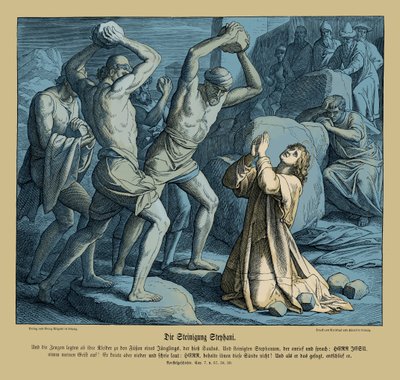 Stoning of Stephen, Acts of the Apostles by Julius Schnorr von Carolsfeld