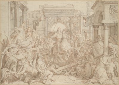 The Entrance of Charlemagne into Pavia, 1840 by Julius Schnorr von Carolsfeld