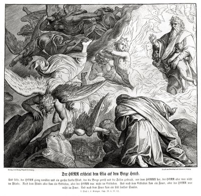 The Lord Appears to Elijah on Mount Horeb by Julius Schnorr von Carolsfeld