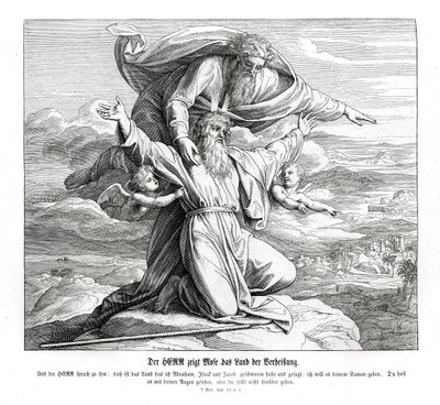 The Lord shows Moses the promised land, Deuteronomy by Julius Schnorr von Carolsfeld