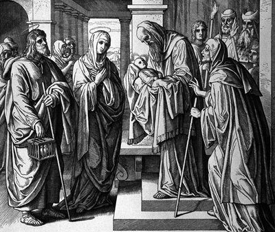 The Presentation of the Child Jesus in the Temple by Julius Schnorr von Carolsfeld