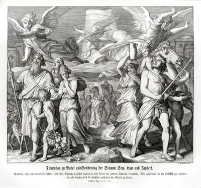The Tower of Babel, Genesis by Julius Schnorr von Carolsfeld