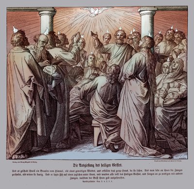 The Apostles Are Filled with the Holy Ghost by Julius Schnorr von Carolsfeld