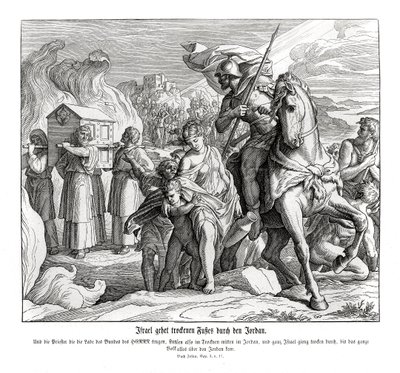 The ark of the covenant crossing the Jordan, Joshua by Julius Schnorr von Carolsfeld