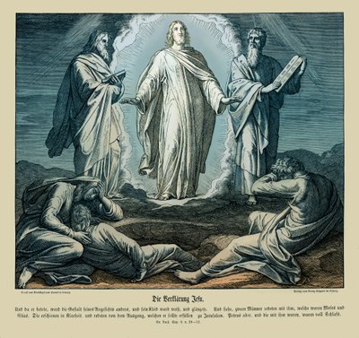 Transfiguration of Jesus, Gospel of Luke by Julius Schnorr von Carolsfeld