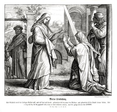 Visitation of Mary by Julius Schnorr von Carolsfeld
