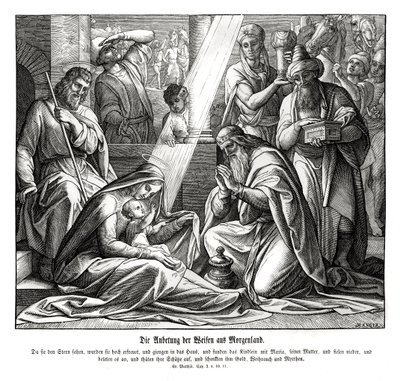 Wise Men, Gospel of Matthew by Julius Schnorr von Carolsfeld