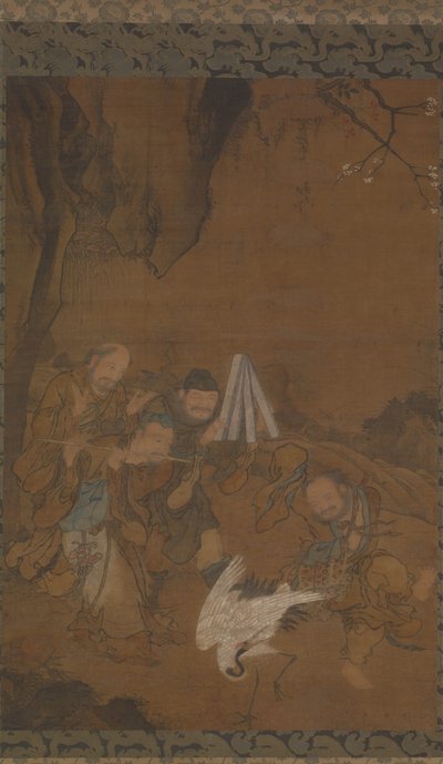 Dancing Immortals and Crane by Jun Liu