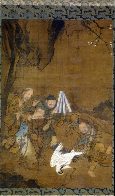 Immortals Dancing with a Crane by Jun Liu