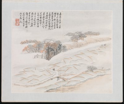 Ten Sites Associated with Ruan Yuan, 1883 (album of ten paintings) by Jun Wang