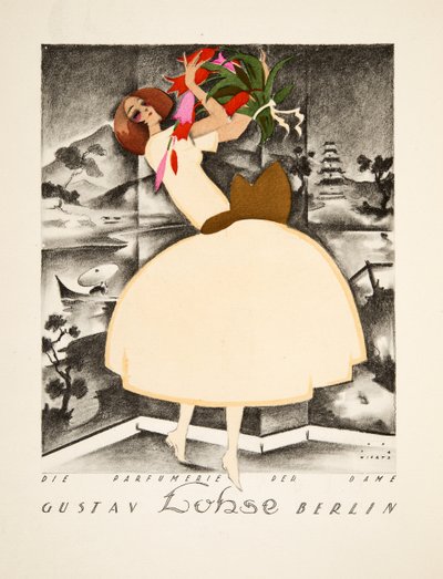 Advertisement for Gustav Lohse, Berlin, Perfume for Women, from Styl, pub.1922 by Jupp Wiertz