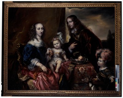 Portrait of a Family, Said to be Colonel John Hutchinson and his Family by Jürgen Ovens