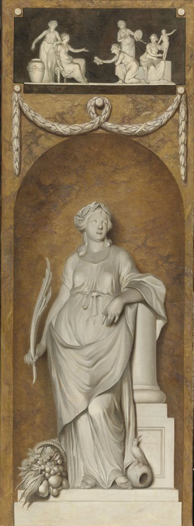 Painted Wall Hanging with Peace by Jurriaan Andriessen (signed by artist)