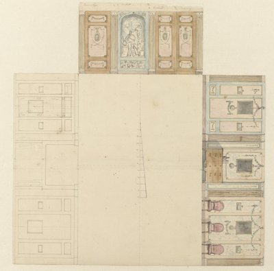 Design for the Decoration of Three Walls of a Room by Jurriaan Andriessen