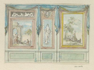 Design Drawing for a Room Wall by Jurriaan Andriessen