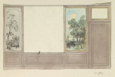Design Drawing for a Room Wall by Jurriaan Andriessen