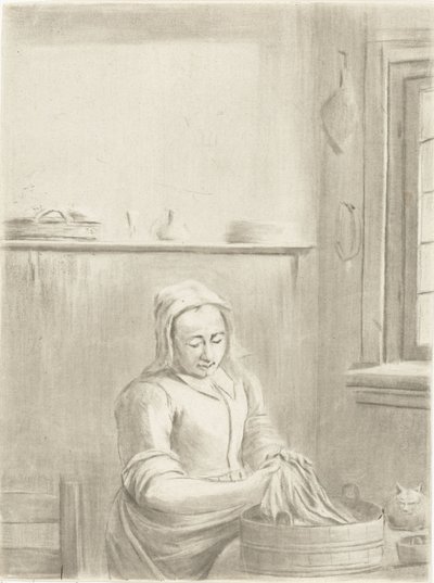 Kitchen Maid with Tub by Jurriaan Cootwijck