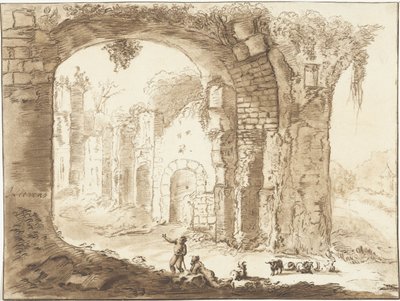 Landscape with Ruin by Jurriaan Cootwijck