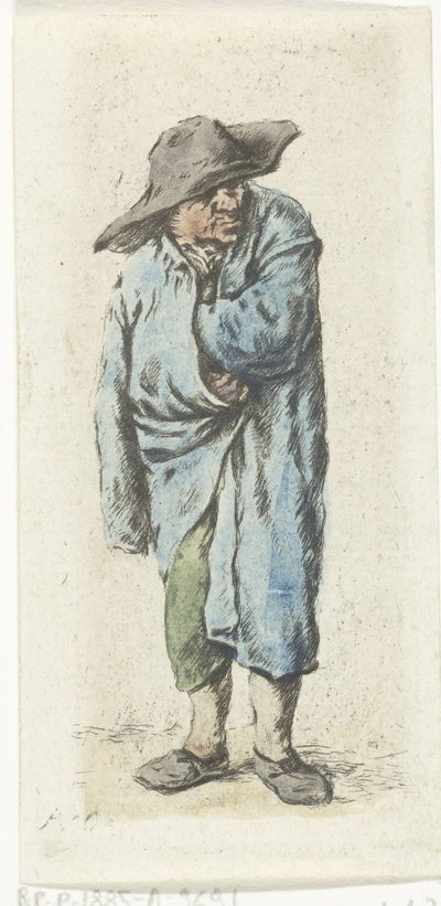 Standing Farmer with Hand and Arm in His Cloak (Beggar) by Jurriaan Cootwijck