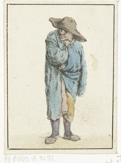 Standing Farmer with Hand and Arm in His Cloak (Beggar) by Jurriaan Cootwijck