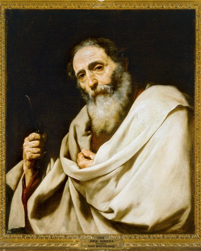Saint Bartholomew by Jusepe de (1591-1652) Ribera