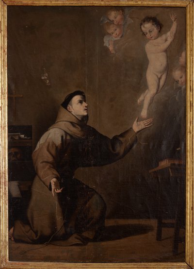 Saint Antony of Padua (San Antonio de Padua). Copy of José Ribera. 17th century by Jusepe de (c.1590 1652) (after) Ribera