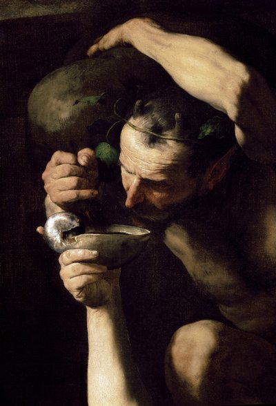 Drunken Silenus (detail) by Jusepe de Ribera