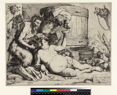 Drunken Silenus. Silenus at the Wine Vat, before 1652 by Jusepe de Ribera