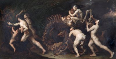 La Carcasse: a Witch Being Drawn on the Skeleton of a Monster by Jusepe de Ribera